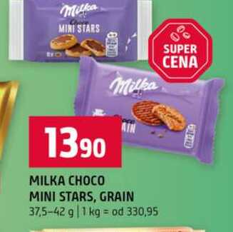 MILKA CHOCO MINI STARS, GRAIN 37,5-42 g