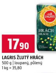 LAGRIS ŽLUTÝ HRÁCH 500 g loupaný, půlený