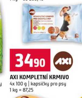 AXI KOMPLETNÍ KRMIVO 4x 100 g kapsičky pro psy 