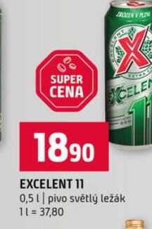 EXCELENT 11 0,5l pivo světlý ležák