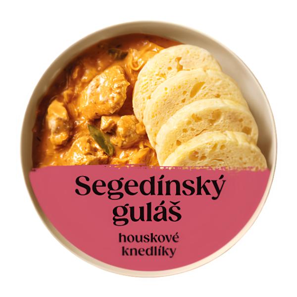 Cibule Bistro Segedínský guláš s houskovým knedlíkem