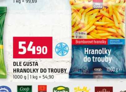DLE GUSTA HRANOLKY DO TROUBY 1000 g 