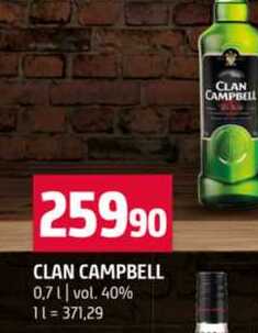 CLAN CAMPBELL 0,7l vol. 40%