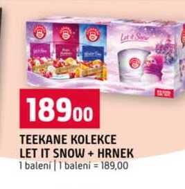 TEEKANE KOLEKCE LET IT SNOW + HRNEK 1 balení