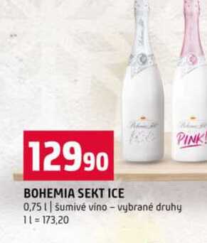 BOHEMIA SEKT ICE 0,75l šumivé víno vybrané druhy 