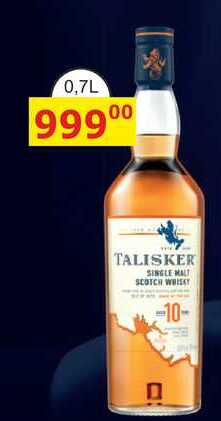 TALISKER SINGLE MALT SCOTCH WHISKY 0,7l