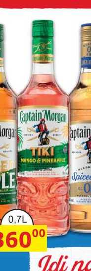 Captain Morgan TIKI MANGO a PINEAPPLE 0,7l