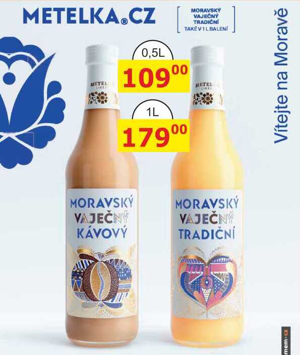 Metelka Moravský vaječný tradiční 1l