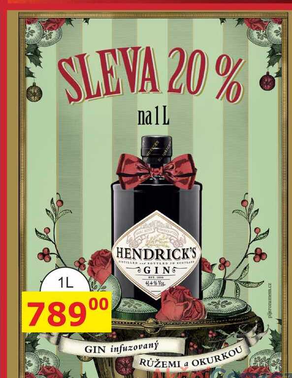 HENDRICK'S GIN 41.4% 1l
