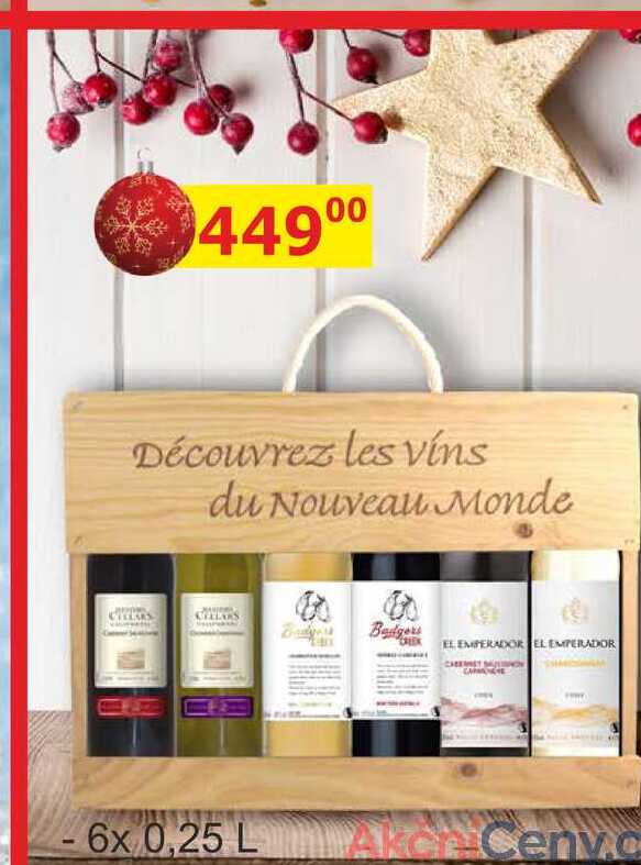 Découvrez les vins du Nouveau Monde Badgers 6x0,25L