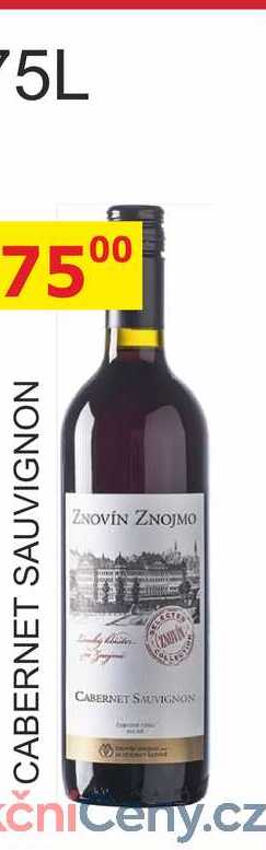 ZNOVÍN ZNOJMO CABERNET SAUVIGNON 0,75l