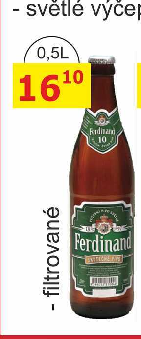 Ferdinand Výčepní světlé pivo 0,5l