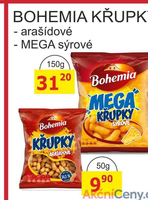 BOHEMIA KŘUPKY - arašídové 50g