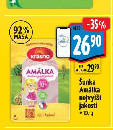 Šunka Amálka nejvyšší jakosti 100 g