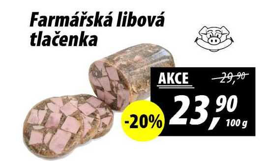 Farmářská libová tlačenka, 100 g
