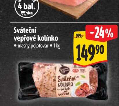  Sváteční vepřové kolínko  1 kg 