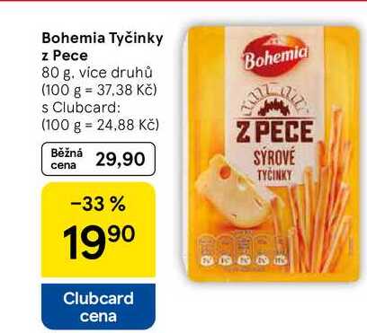 Bohemia Tyčinky z Pece, 80 g 