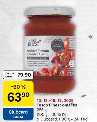 Tesco Finest omáčka, 265 g