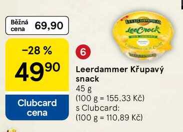 Leerdammer Křupavý snack, 45 g