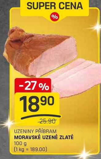 MORAVSKÉ UZENÉ ZLATÉ 100 g 