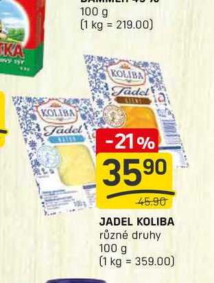 JADEL KOLIBA různé druhy 100 g