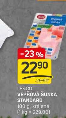 VEPŘOVÁ ŠUNKA STANDARD 100 g
