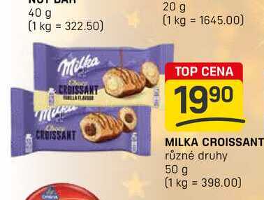 MILKA CROISSANT různé druhy 50 g 