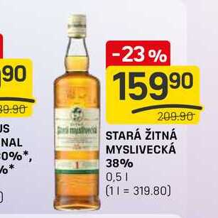 STARÁ ŽITNÁ MYSLIVECKÁ 38% 0,5l