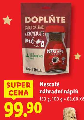 Nescafé náhradní náplň, 150 g 