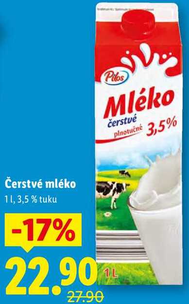 Čerstvé mléko, 1 l