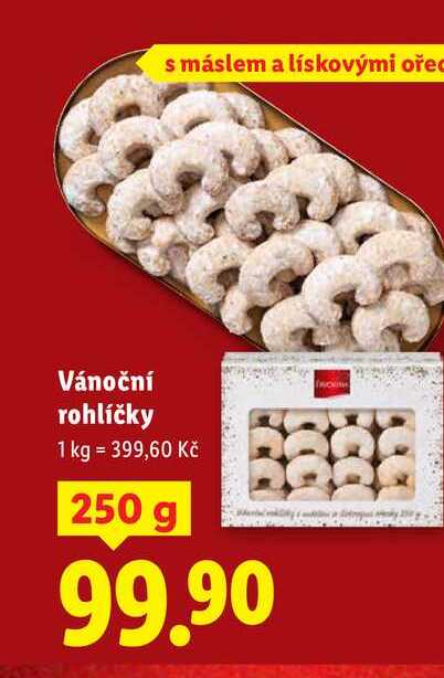 Vánoční rohlíčky, 250 g