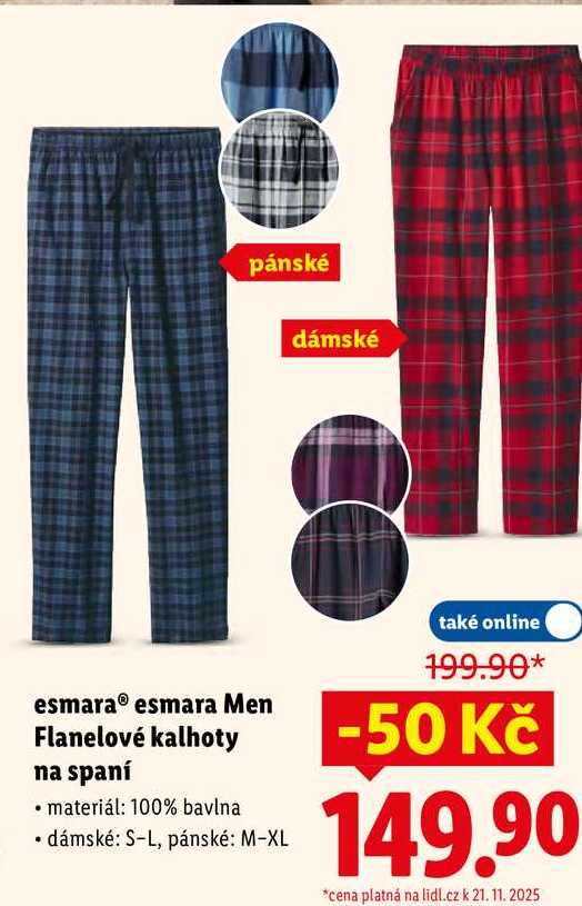 esmara esmara Men Flanelové kalhoty na spaní 