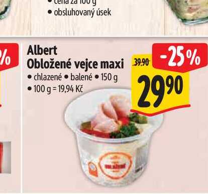  Albert Obložené vejce maxi 150 g