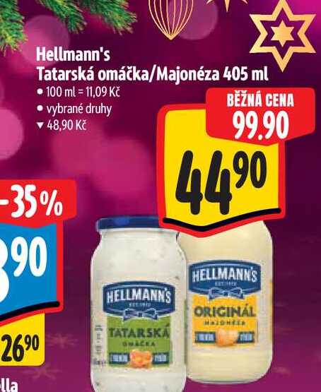 Hellmann's Tatarská omáčka/Majonéza 405 ml  