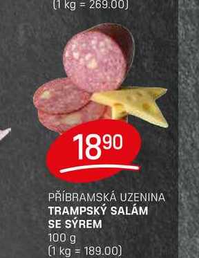 TRAMPSKÝ SALÁM SE SÝREM 100 g