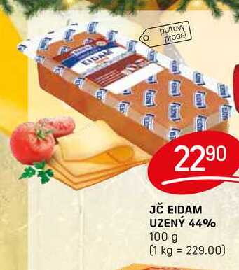JČ EIDAM UZENÝ 44% 100 g