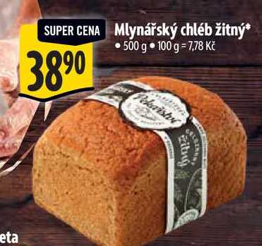 Mlynářský chléb žitný, 500 g