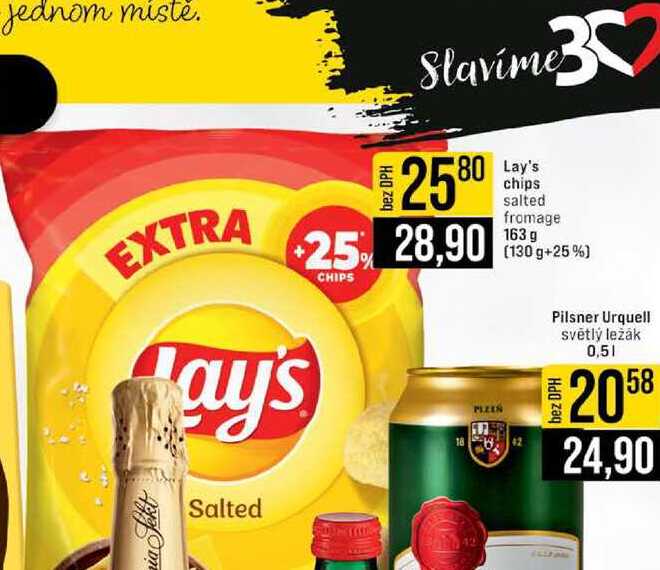 Lay's chips salted fromage 163 g 130 g+25%