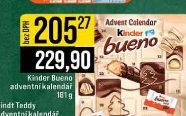 Kinder Bueno adventní kalendář 181g
