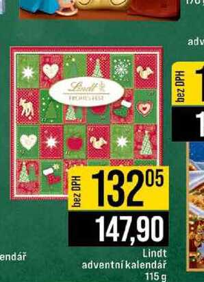 Lindt adventní kalendář 115 g 