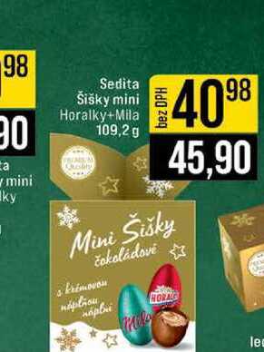 Sedita Šišky mini Horalky+Mila 109,2 g