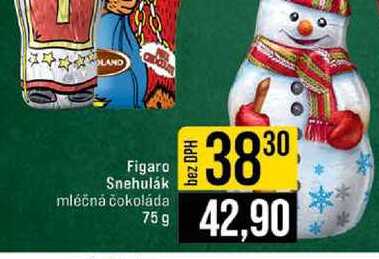 Figaro Snehulák mléčná čokoláda 75g 