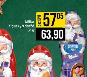 Milka figurky s dražé 61g