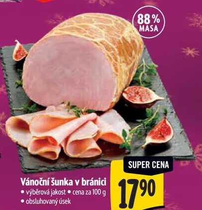  Vánoční šunka v bránici  100 g