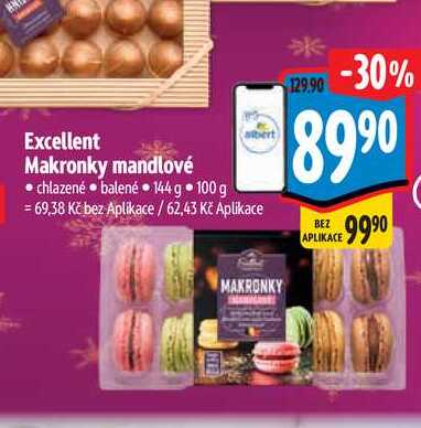 Excellent Makronky mandlové 144 g