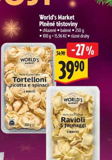 World's Market Plněné těstoviny 250 g