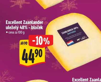 Excellent Zaanlander uleželý 48% -bloček  100 g
