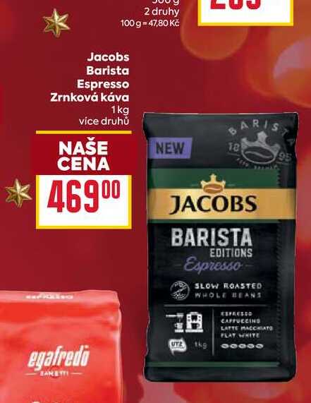 Jacobs Barista Espresso Zrnková káva 1kg