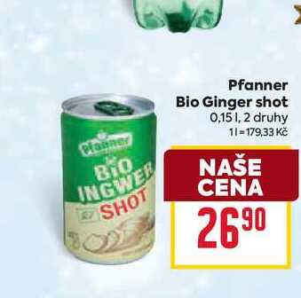 Pfanner Bio Ginger shot 0,15l