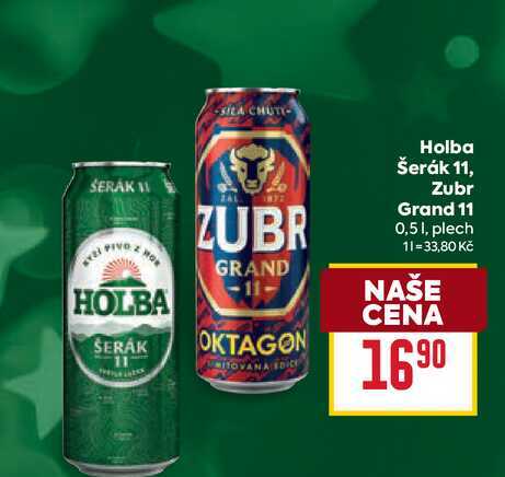 Holba Šerák 11, Zubr Grand 11 0,51, plech 